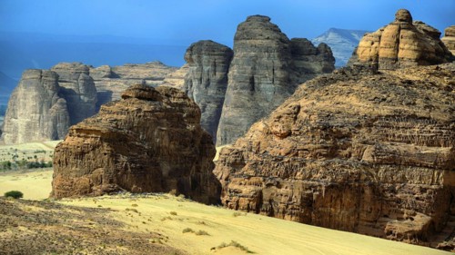Middle East, Saudi Arabia, Landscape in Al Ula, Al Ula