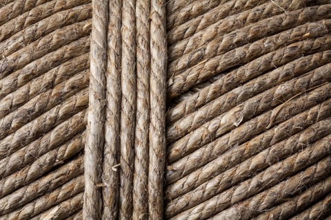 Package cord rolled up