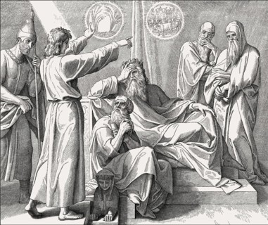 Joseph Interprets Pharaoh's Dreams, Old Testament, by Julius Schnorr von Carolsfeld, 1860
