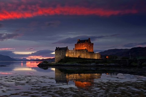 Castle Eilean Donan in Scotland, Scotland, United Kingdom