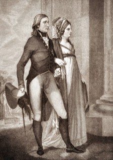 The royal couple Frederick William III, 1770 - 1840, king of Prussia and Louise of