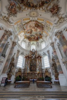 The magnificent Basilica of St. Alexander and St. Theodor in Ottobeuren impresses as a masterpiece