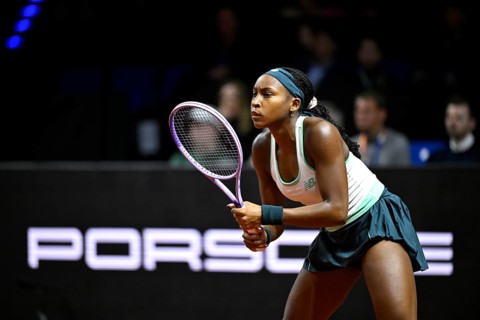 Action Coco Gauff USA Women Women Porsche Tennis Grand Prix Porsche Arena, Stuttgart,
