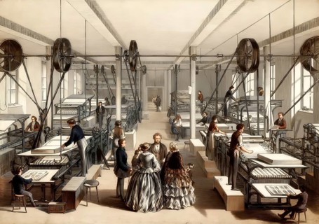 Industrial printing, 19th century, F. A. Brockhaus, Germany