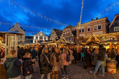 Christmas market in Unna, North Rhine-Westphalia, Germany