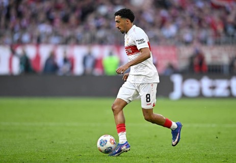 Tiago Tomas VfB Stuttgart (08) Action on the ball Football Bundesliga, Allianz Arena, Munich,