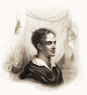 George Gordon Noel Byron, 6th Baron Byron of Rochdale, 1788, 1824, British poet, digital edited