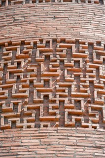 Burana Tower, remains of Karakhanid Minaret, histroic ancient city of Balasagun on the Silk Road,