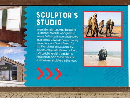 Regeneration of The Old Post Office building as new Arts Space, Sculptor's Studio Laurence Edwards