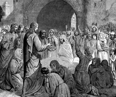 Raising the Young Man to Nain, Luke Gospel, chapter 7, verse 14, New Testament, Nain or No, Israel,