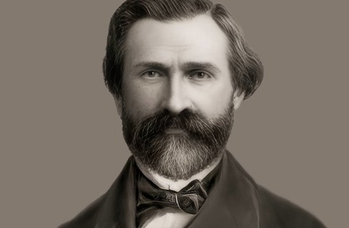 Giuseppe Verdi, 1813 – 1901, Italian opera composer, digitally edited