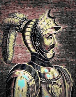 William I, ca. 1028, 1087, known as William the Conqueror, the first Norman King of England,
