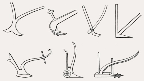Several ancient Roman bow ards or beam ards