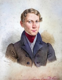 Ludwig Freiherr von Vaux (1805-1861), as a pupil of the Theresianum, Historical, digitally restored