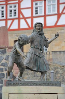 Sculpture brother and sister, Ewald hull ##, brother and sister, fairy tale, 1997, fairy tale