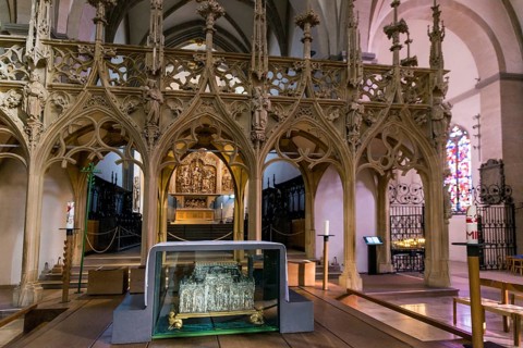 Interior view, St. Stephen's Cathedral, Breisach am Rhein, Kaiserstuhl, Breisgau,