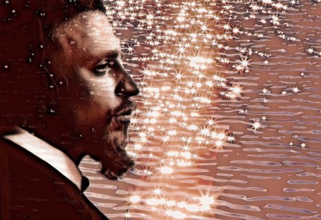 Portrait of Rainer Maria Rilke, 1875 – 1926, Austrian poet and novelist, digitally edited
