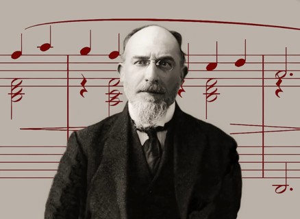 Erik Satie, 1866 – 1925, a French composer and pianist, notesheet for Gymnopédie No. 1, digitally