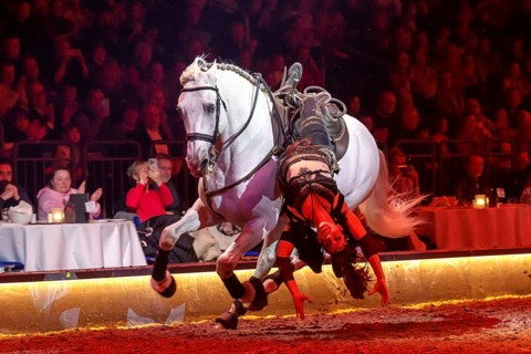 Cavalluna, horse show on Gateway to the Otherworld tour in Berlin's Uber Arena on 17.01.2026