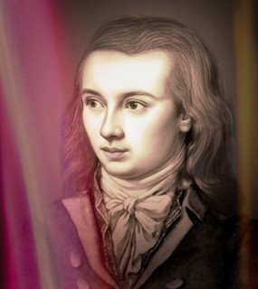 Portrait of Georg Philipp Friedrich Freiherr von Hardenberg, pseudonym and pen name Novalis, 1772 -