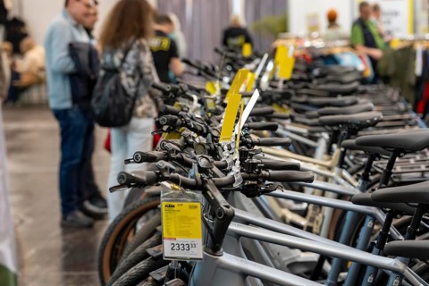 Fahrrad Essen, public fair in the halls of Messe Essen, retailers and manufacturers show everything