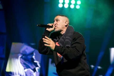 Bushido (real name: Anis Mohamed Youssef Ferchichi) live on Alles wird gut - Tour 2026 at the Uber