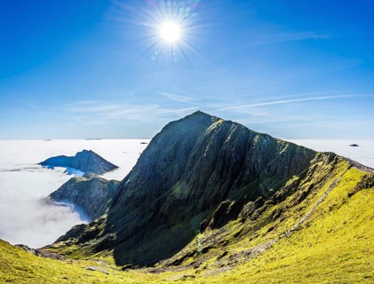 Snowdon Massif, Snowdon Range, Snowdonia, North Wales, UK