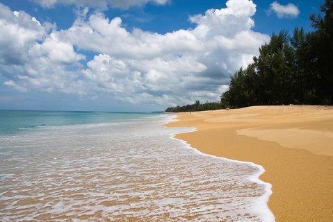 Mai Khao Beach in the north of the Thai holiday island Phuket, Thailand, Siam, Asia, Southeast