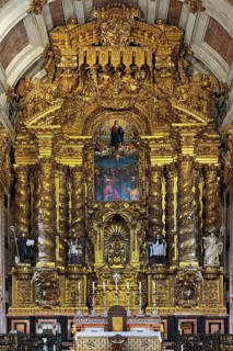 Porto Cathedral, view of the altar, Sé do Porto, UNESCO World Heritage Site, Porto, Portugal