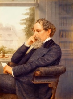 Portrait of Charles John Huffam Dickens or Boz, 1812 - 1870, an English writer