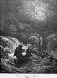 Isaiah, chapter 27 verse 1, the Lord with the sword seeks the Leviatan, the snake, evil, killing,