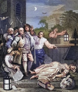 The Four Stages of Cruelty Cruelty in Perfection Engraved by I Romney after Hogarth From The Works