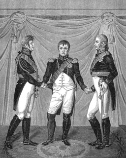 Meeting of Emperor Alexander I of Russia, Napoleon I and Frederick William III of Prussia, 1807