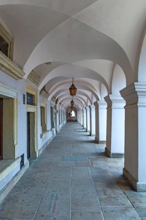 Arcade Walk in Zamosc, Poland