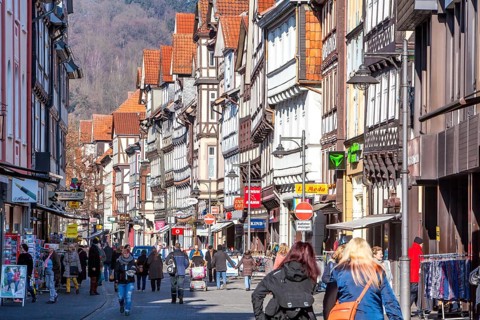 View of Hannoversch Münden, Lower Saxony, Germany