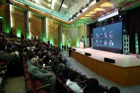 DAMASCUS, SYRIA - DECEMBER 6, 2025: Ministers and high-ranking officials of the newly formed Syrian