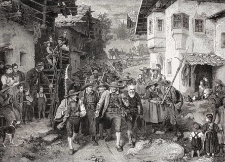 Meeting of the freedom, fighter, Tyrolean Rebellion, 1809