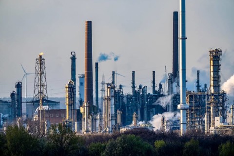 Ruhr Oel GmbH BP Gelsenkirchen, refinery, in Gelsenkirchen-Scholven, production of products from