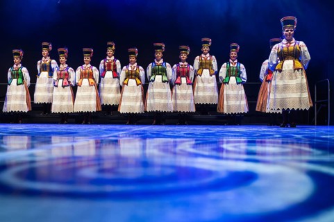 NOWA SOL, POLAND - 4 NOVEMBER, 2023: Concert Song and Dance Ensemble Slask (Zespol Piesni i Tanca