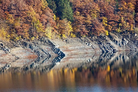 Biggetalsperre reservoir, Attendorn, North Rhine-Westphalia, Germany