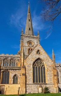 Holy Trinity Church, where William Shakespeare was baptised and buried, Stratford-upon-Avon,
