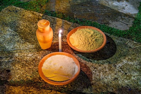 In the streets and crossroads, offerings are made to Exu, one of the various entities of Umbanda