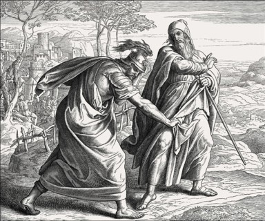 God rejects Saul, Old Testament, by Julius Schnorr von Carolsfeld