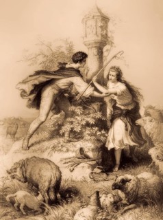 Das Heideröslein, Little Rose of the Field, poem, by Johann Wolfgang von Goethe, after Wilhelm von