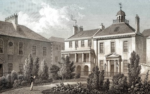 Surgeon's Square in 1829, Edinburgh, Scotland, 19th century, from Modern Athens by Th. H. Shepherd