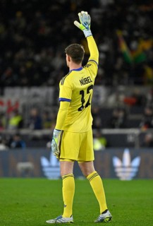 Goalkeeper Alexander Nübel GER (12) Gesture Gesture Football DFB International match Germany GER vs
