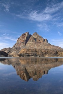 Heart Shaped Mountain in the Uummannaq Fjord, Greenland