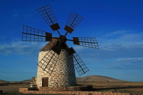 Canary Islands, Fuerteventura, Windmill, Fuerteventura, Canary Islands, Spain