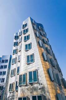 Building, Frank O. Gehry, Media Harbour, Harbour, Düsseldorf, North Rhine-Westphalia, Germany