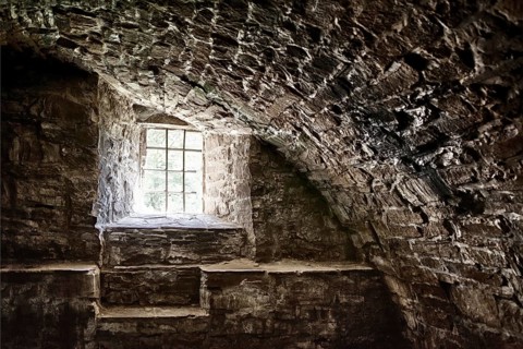 A cellar of an old castle, Germany